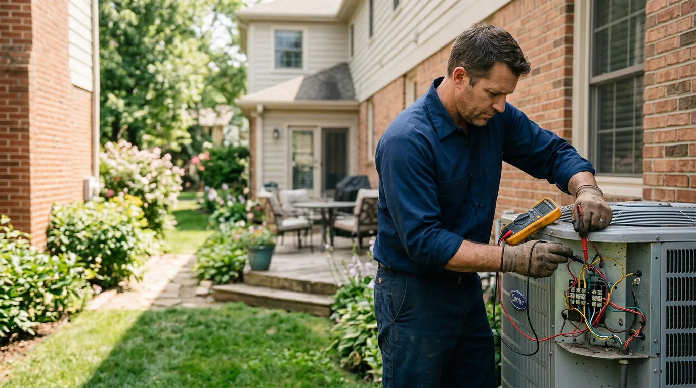 HVAC technician working near Corning, AR